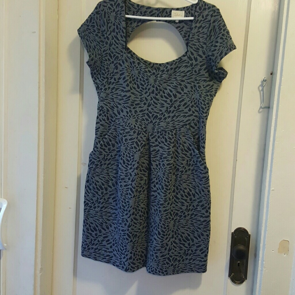 Blue floral dress